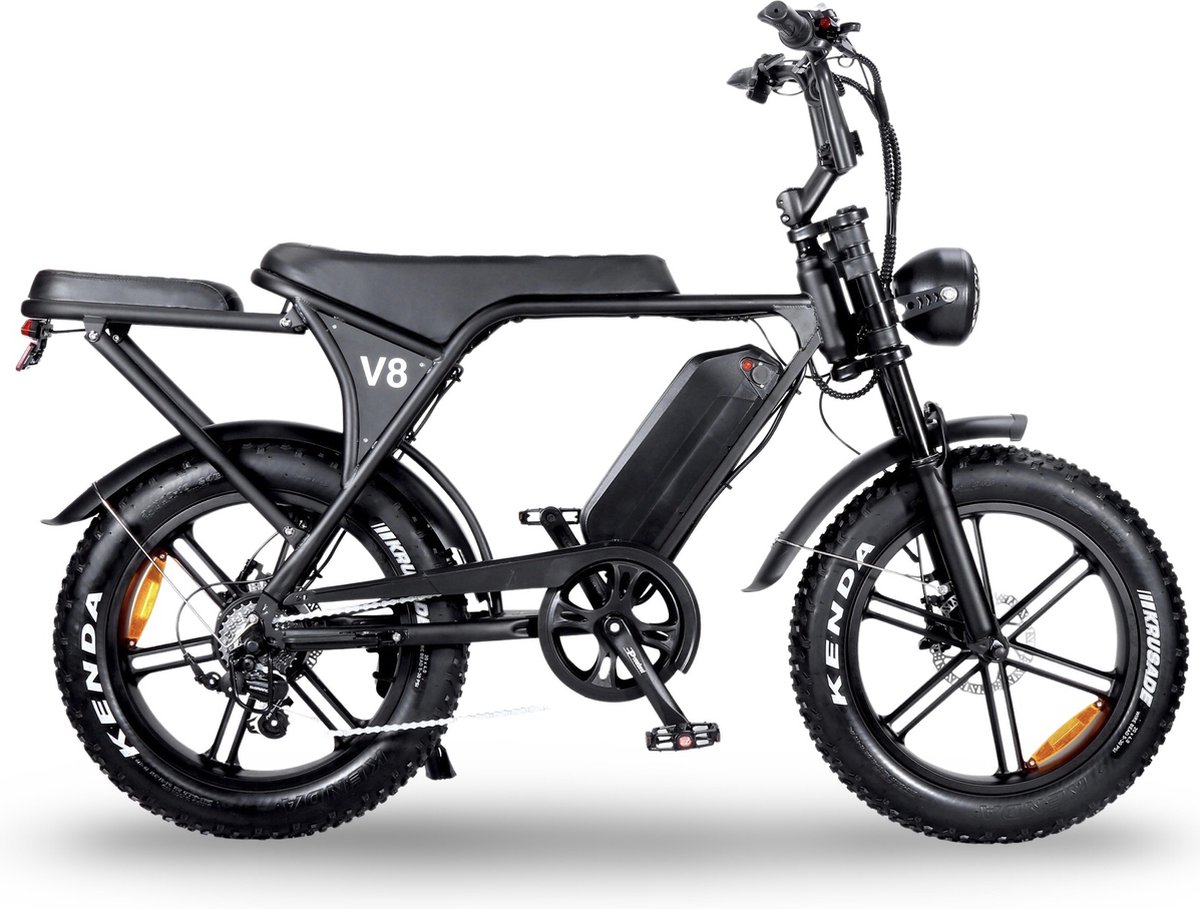 Ouxi V8 - Fatbike - Met achterzitje - Hydraulische Remmen - Nieuwste model - Alarm ingebouwd Fiets (elektrisch) kopen online