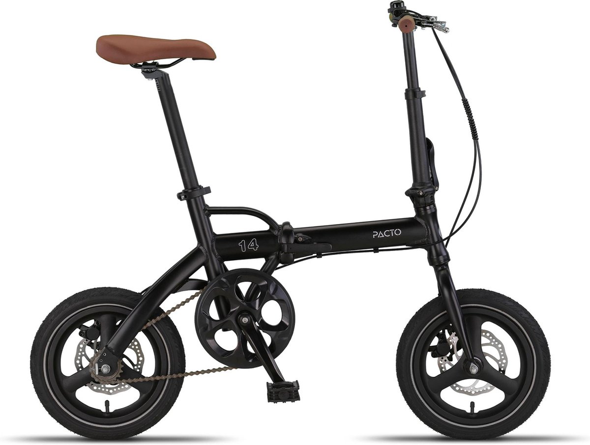 pacto 14 folding bike black 14 inch single speed vouwfiets plooifiets