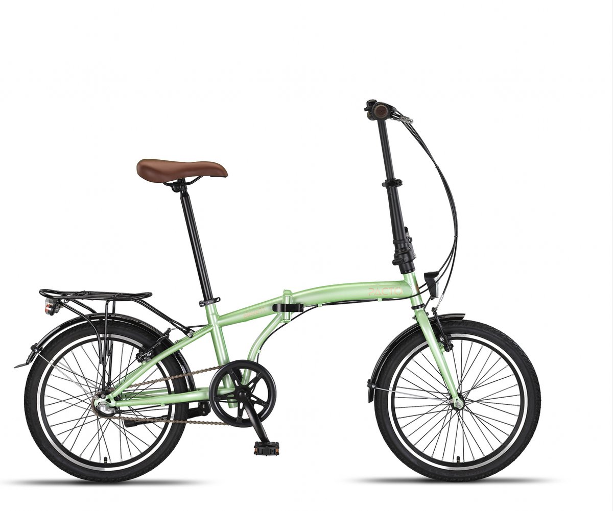 pacto eleven folding bike mint 3v vouwfiets plooifiets shimano 20 inch