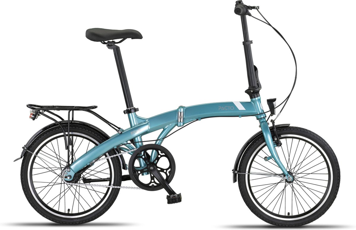 pacto five n7 folding bike blue nexus 7v vouwfiets plooifiets terugtraprem 20inch fiets aluminium