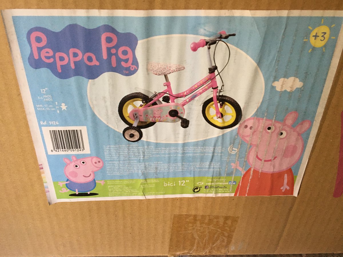 peppa pig kinderfiets 12 inch