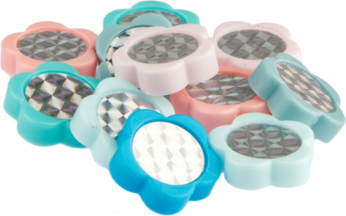 pexkids bicycle sprak kralen pexkid s flowers gesorteerd 4 kleurig 12 stuks op kaart