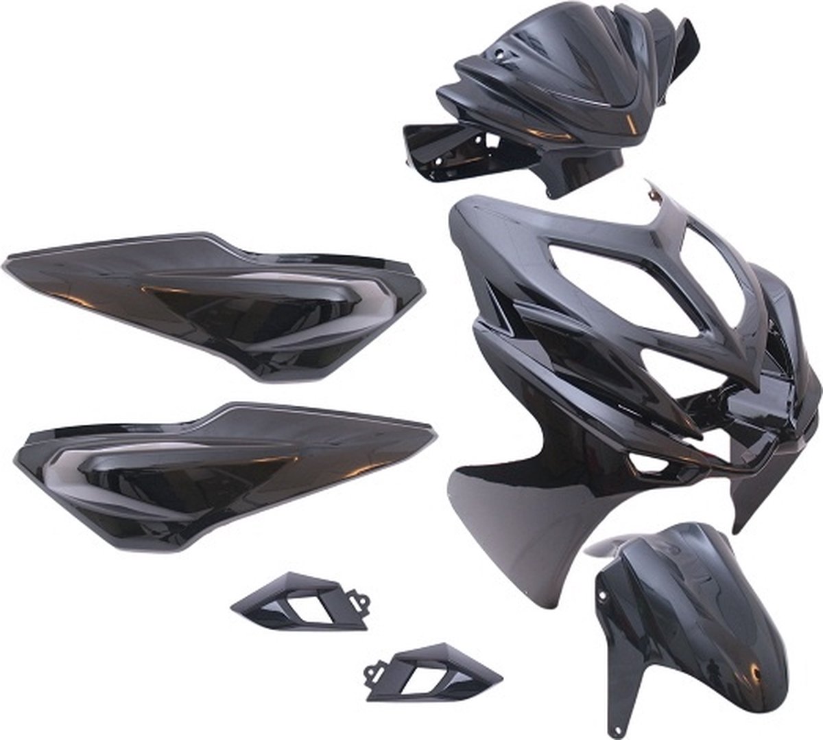 plaatset yamaha aerox r vanaf bj 2014 9 delig zwart metallic
