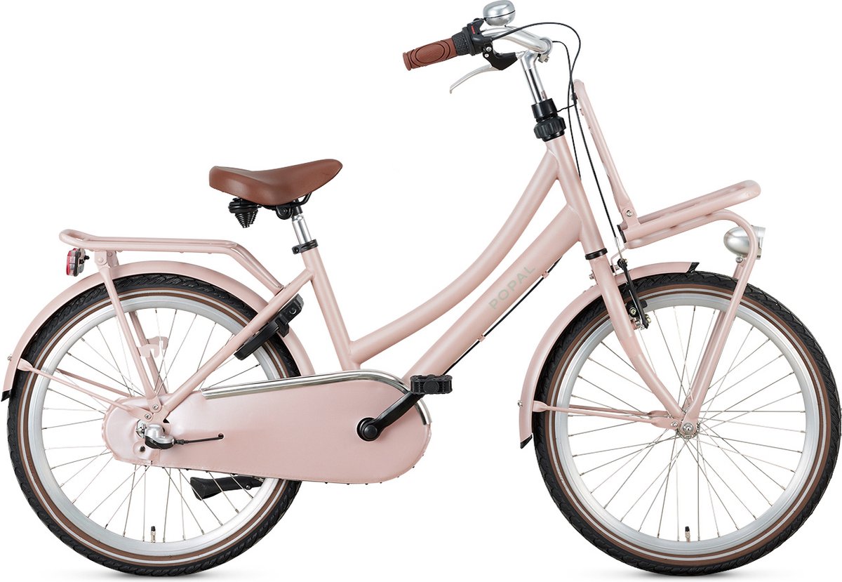 popal daily dutch basic n3 kinder transportfiets 22 inch zalmroze