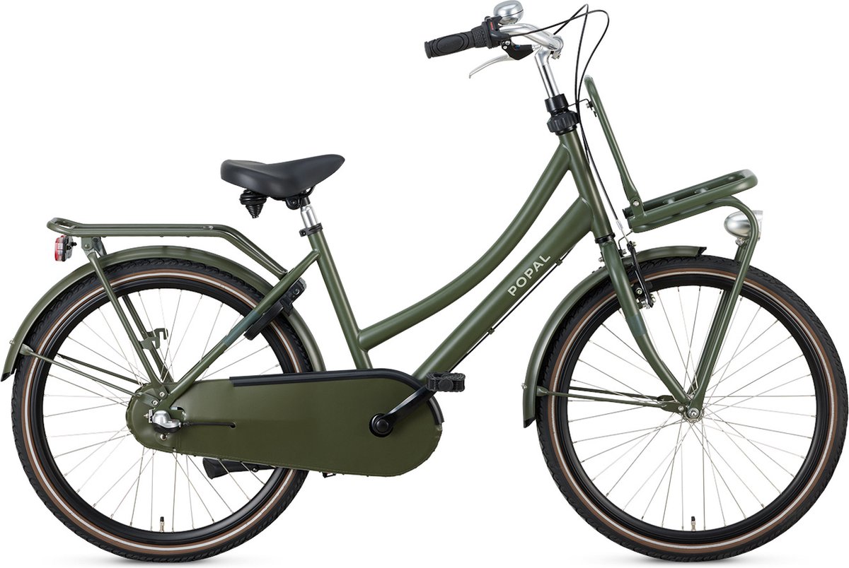 Popal Daily Dutch Basic+ N3 - Kinder Transportfiets - 24 Inch - Legergroen Fiets kopen online