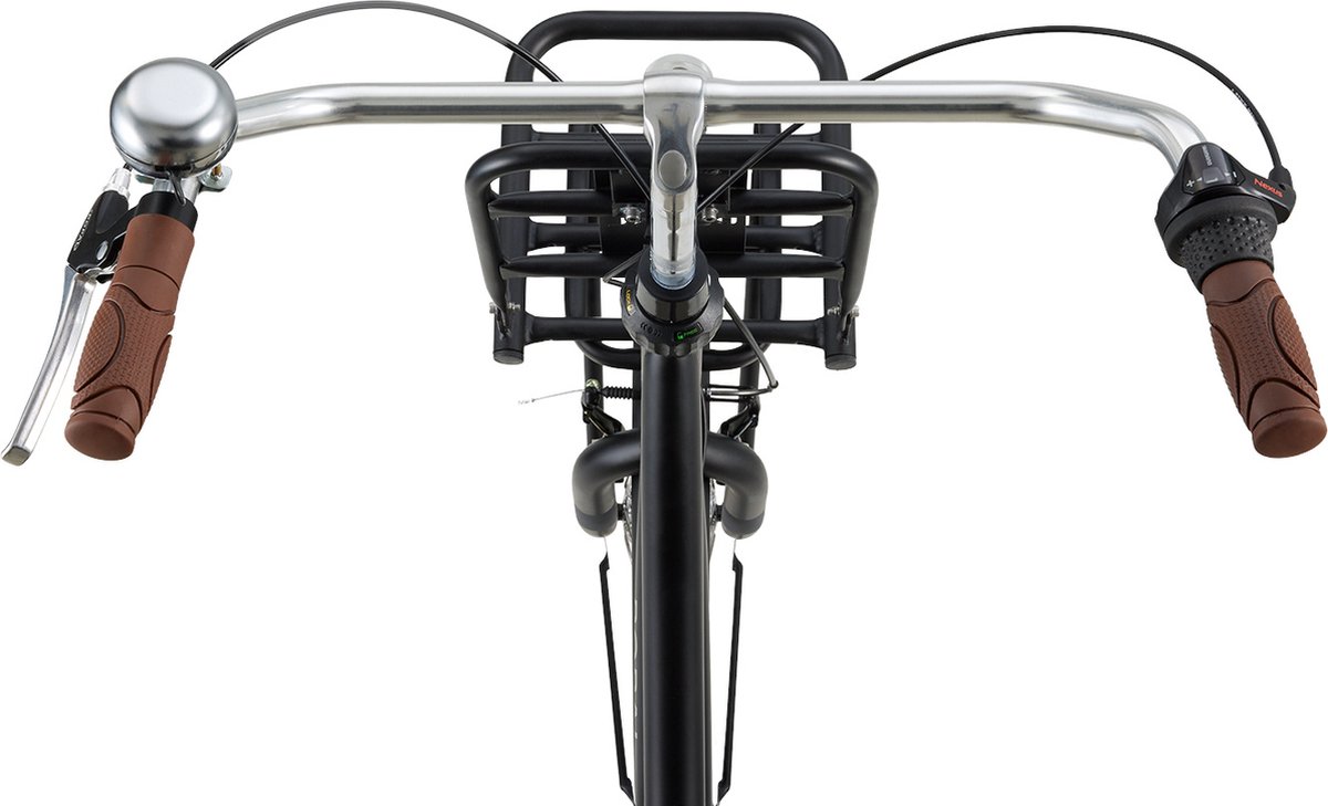 popal daily dutch basic n3 kinder transportfiets 24 inch mat zwart