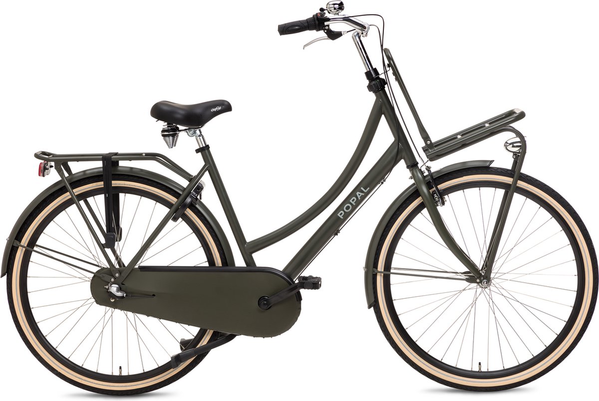 Popal Daily Dutch Basic+ N3 Transportfiets - Stadsfiets - Dames - 47 centimeter - Army Green Fiets kopen online