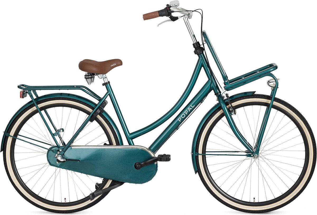 popal daily dutch basic n3 transportfiets stadsfiets dames 47 centimeter forest green