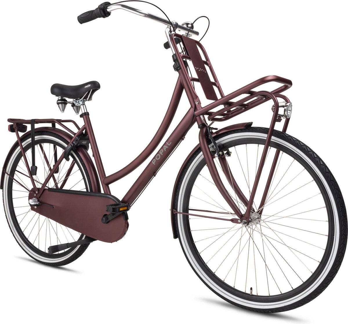 popal daily dutch basic n3 transportfiets stadsfiets dames 47 centimeter oak red