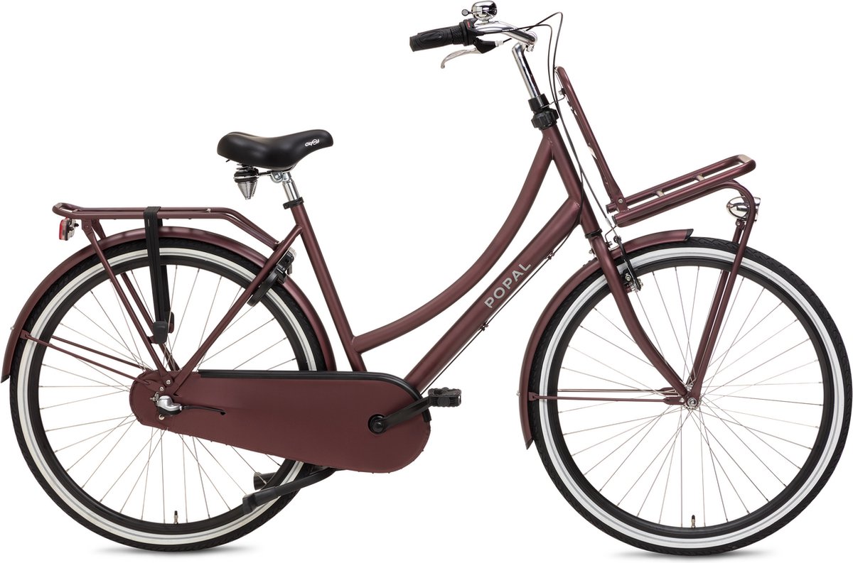 popal daily dutch basic n3 transportfiets stadsfiets dames 53 centimeter oak red