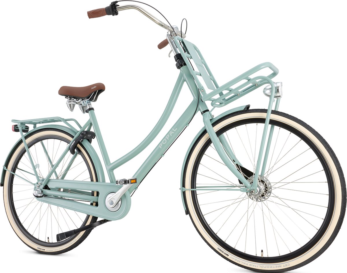 popal daily dutch prestige n3 transportfiets stadsfiets dames 53 centimeter mineral green