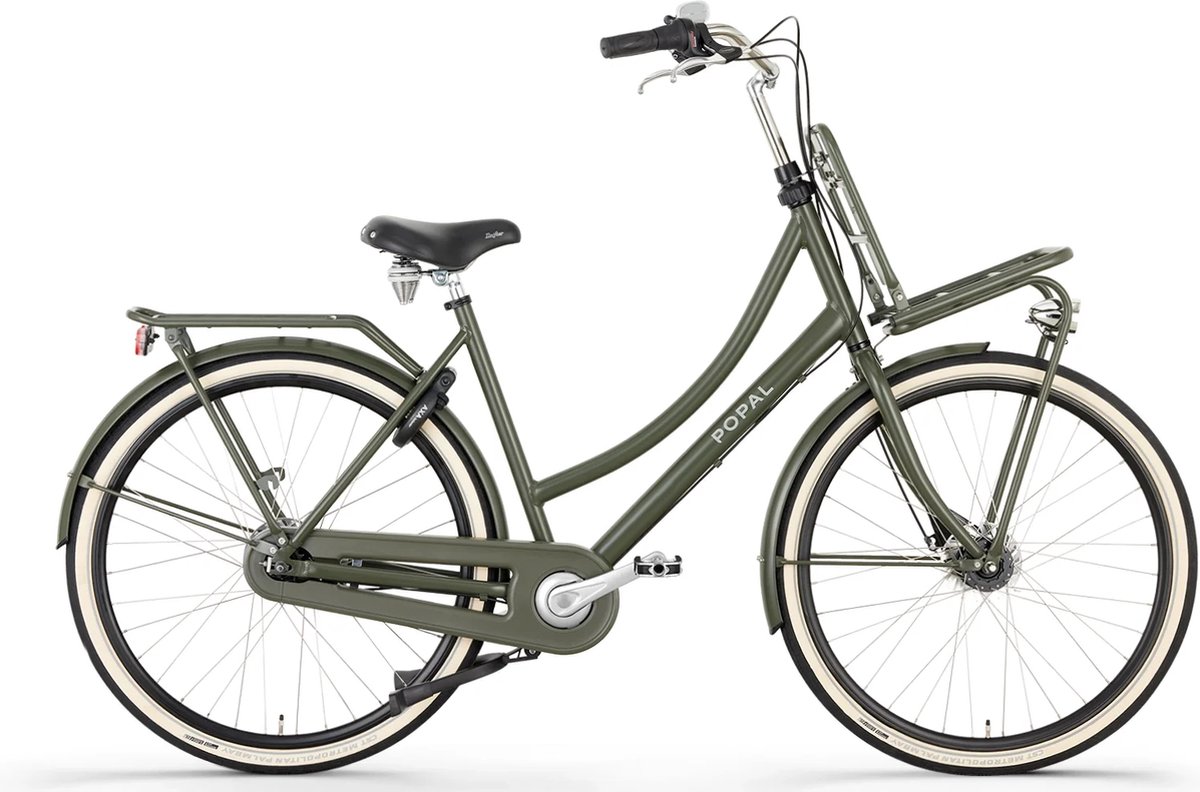popal daily dutch prestige n7 transportfiets stadsfiets dames 53 centimeter legergroen