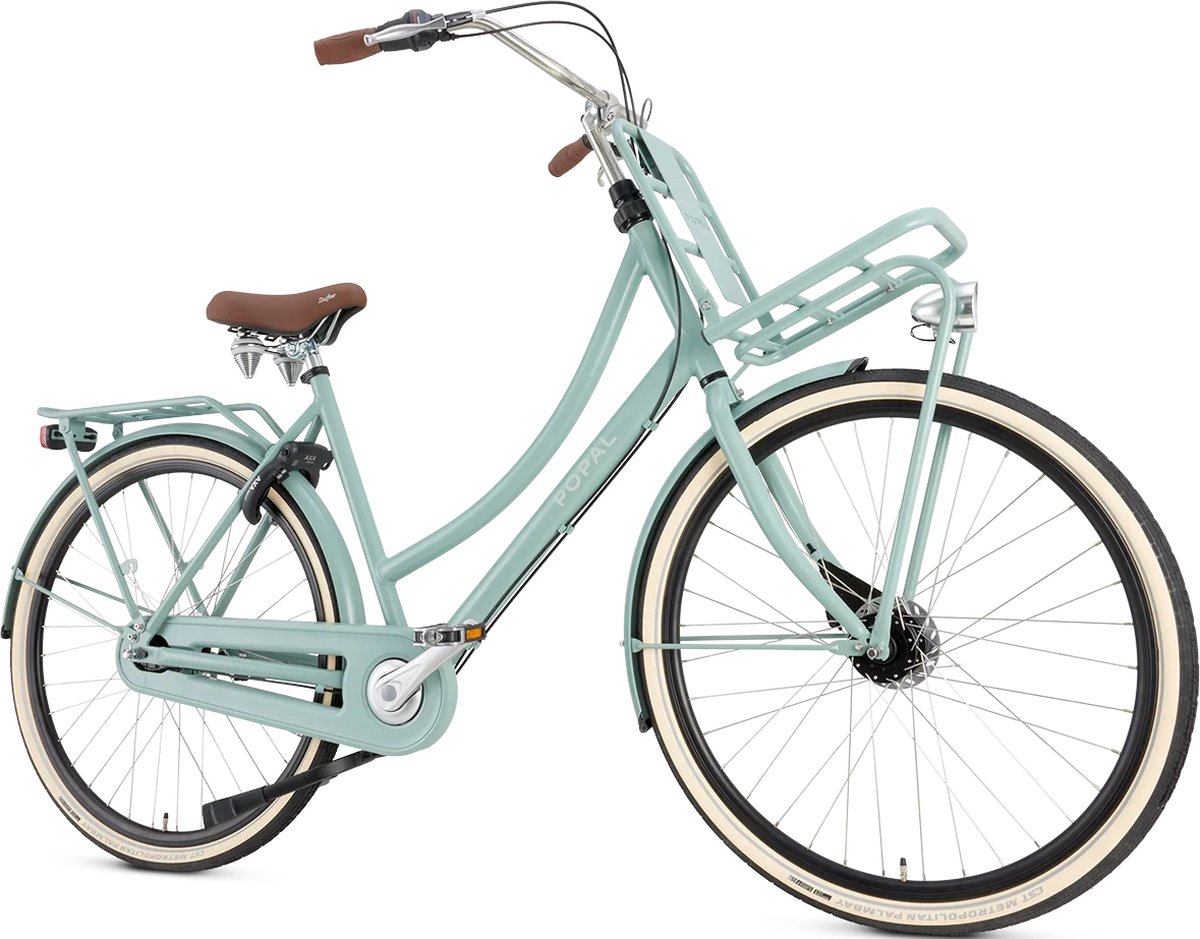 Popal Daily Dutch Prestige N7 - Transportfiets - Stadsfiets Dames - 53 centimeter - Mineral Green Fiets kopen online