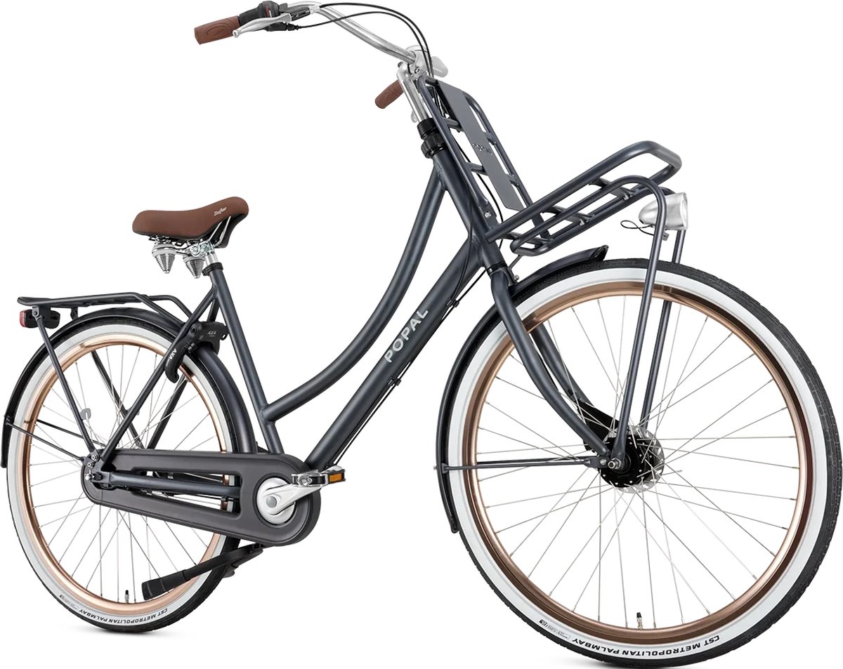 Popal Daily Dutch Prestige N7 - Transportfiets - Stadsfiets Dames - 53 centimeter - Petrol Blauw Fiets kopen online