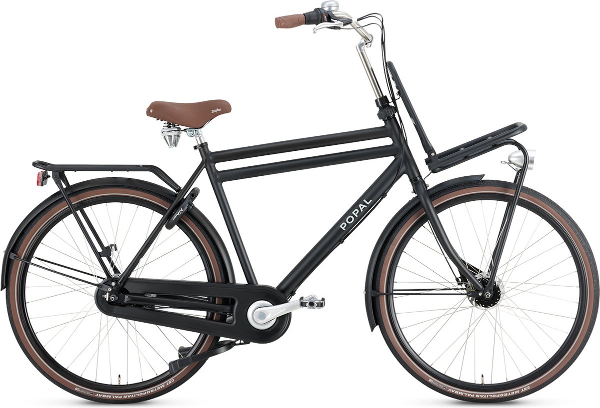 popal daily dutch prestige n7 transportfiets stadsfiets heren 57 centimeter mat zwart