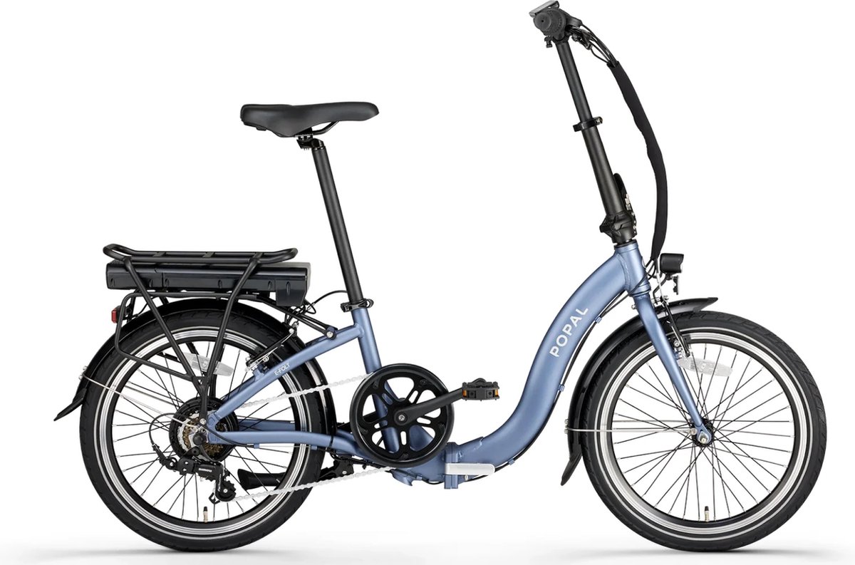 Popal E-Folt 1.0 Elektrische Vouwfiets - 420Wh accu - 6 versnellingen - Blauw Fiets (elektrisch) kopen online