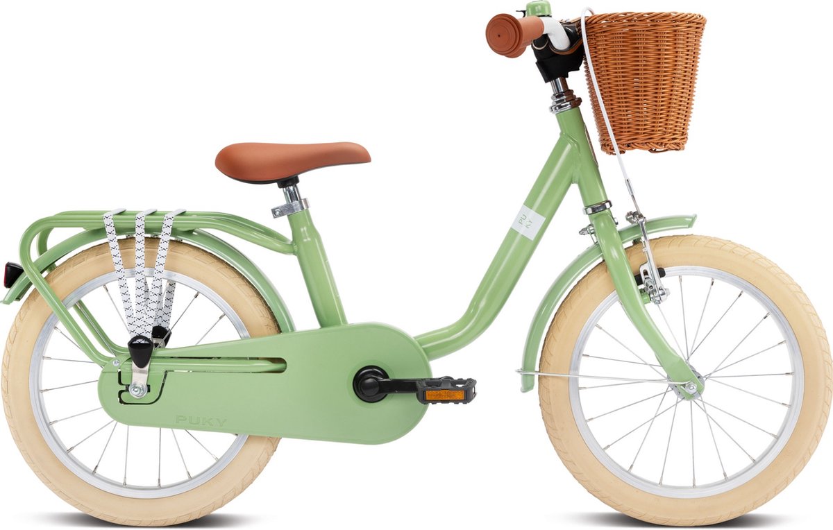puky kinderfiets 16 in retro groen