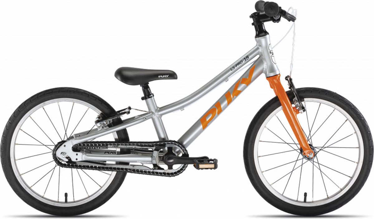 Puky Kinderfiets Vanaf 5 Jaar LS-PRO 18 Zilver - Oranje Kinderfiets kopen online