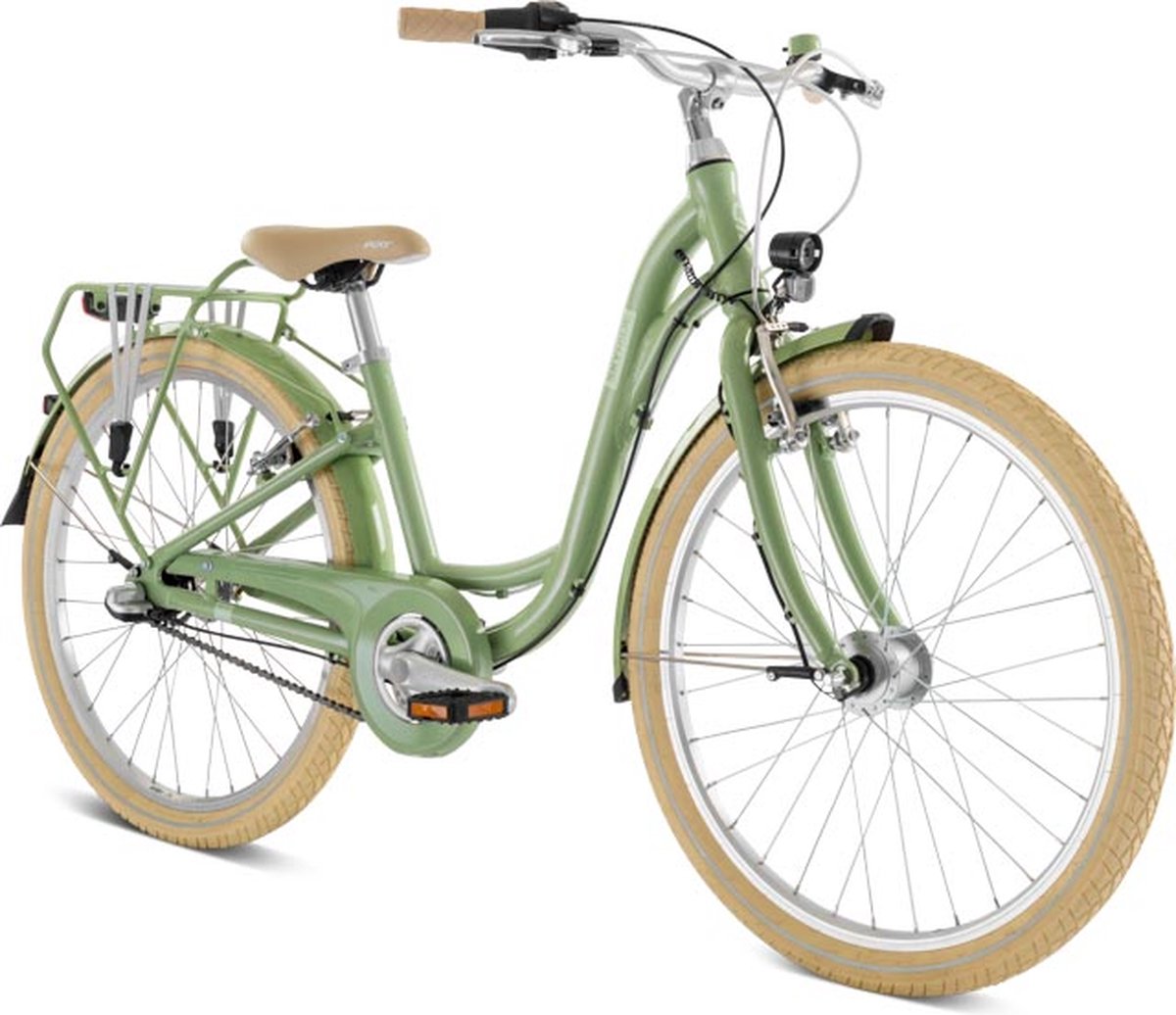 Puky Skyride M24 - Kinderfiets - 24 inch - 3 versnellingen - Retro groen Kinderfiets kopen online