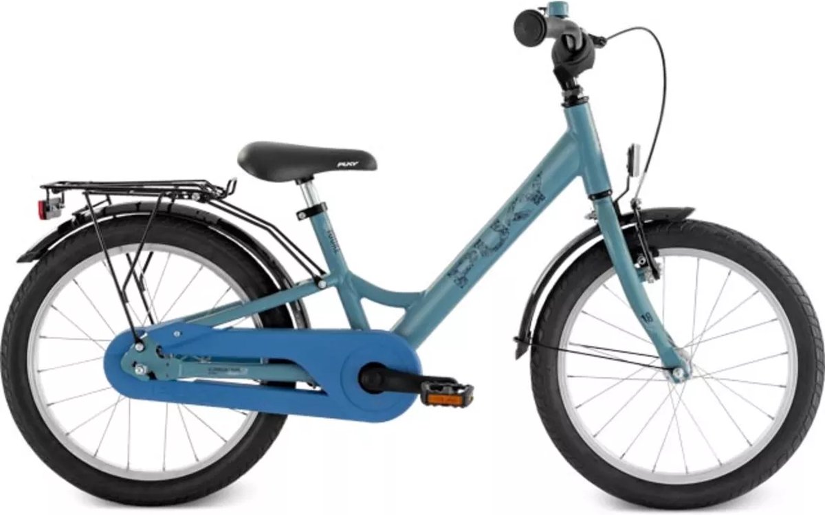 puky youke 18 perkey purple kinderfiets 18 inch remnaaf paars