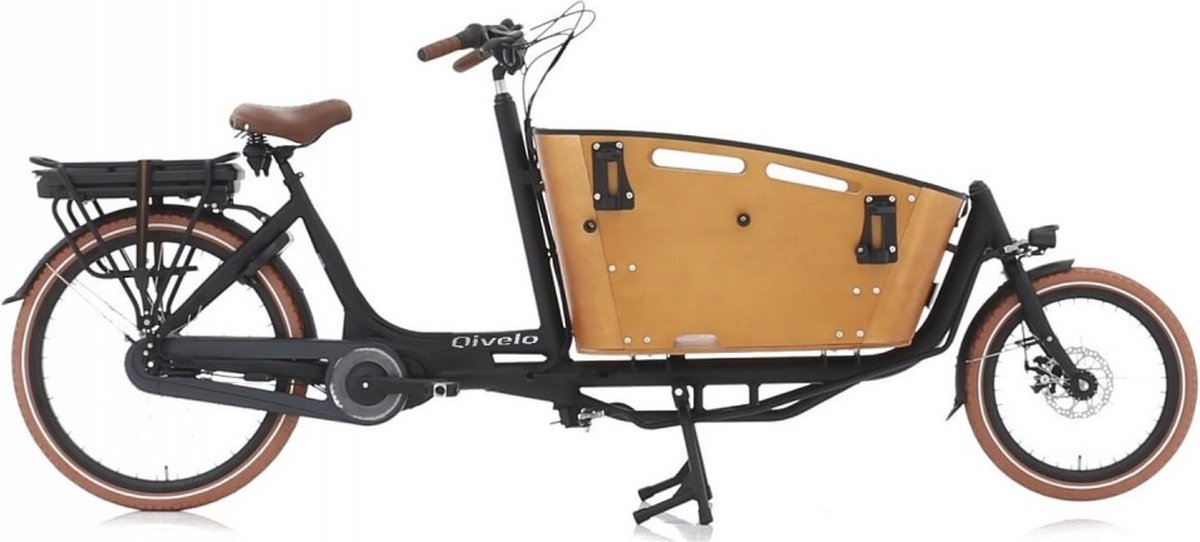 QIVELO CURVE 2 NEW ANANDA E-BAKFIETS BLACK BROWN Fiets (elektrisch) kopen online