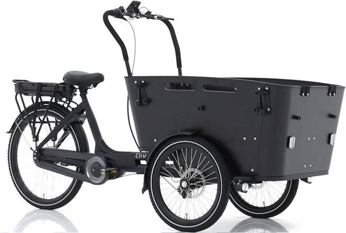 QIVELO CURVE 3 E-BAKFIETS  MIDDENMOTOR BLACK BLACK Fiets (elektrisch) kopen online