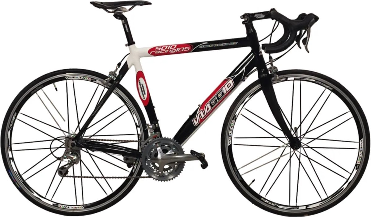 racefiets viaggio 54cm 28 zwart rood wit