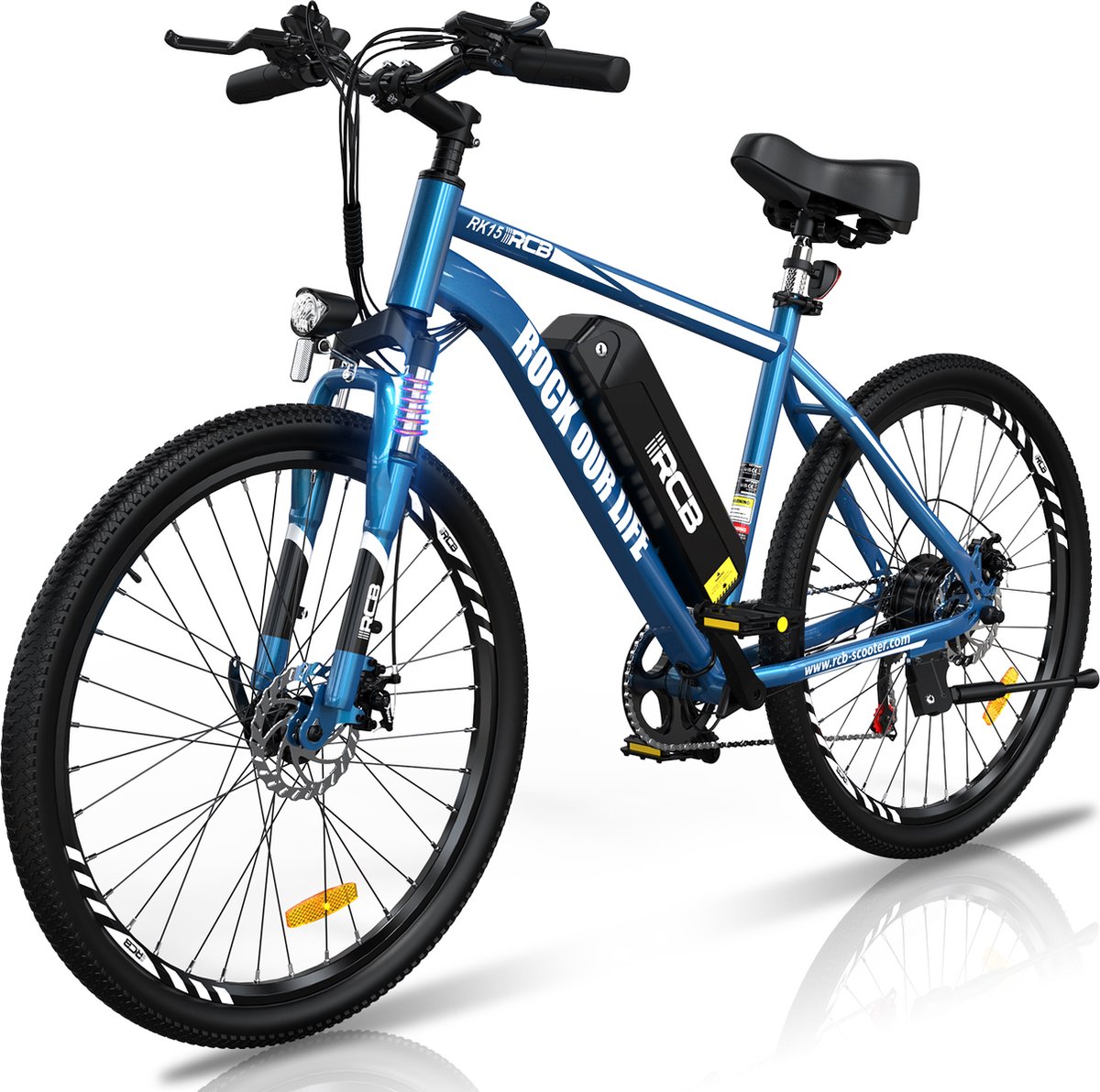RCB Elektrische Fiets | 36V12AH verwijderbare Batterij | 250W | Blauw Fiets (elektrisch) kopen online