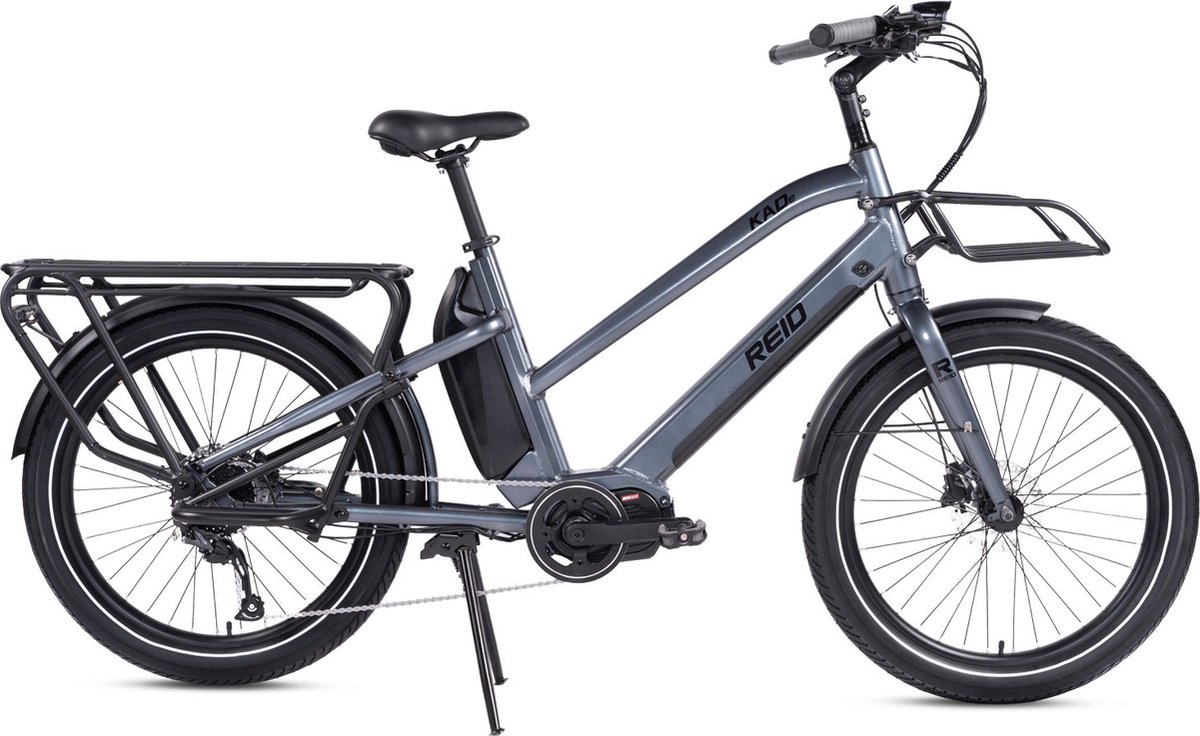 reid kade 24 inch longtail e bike altus 9 speed dark grey