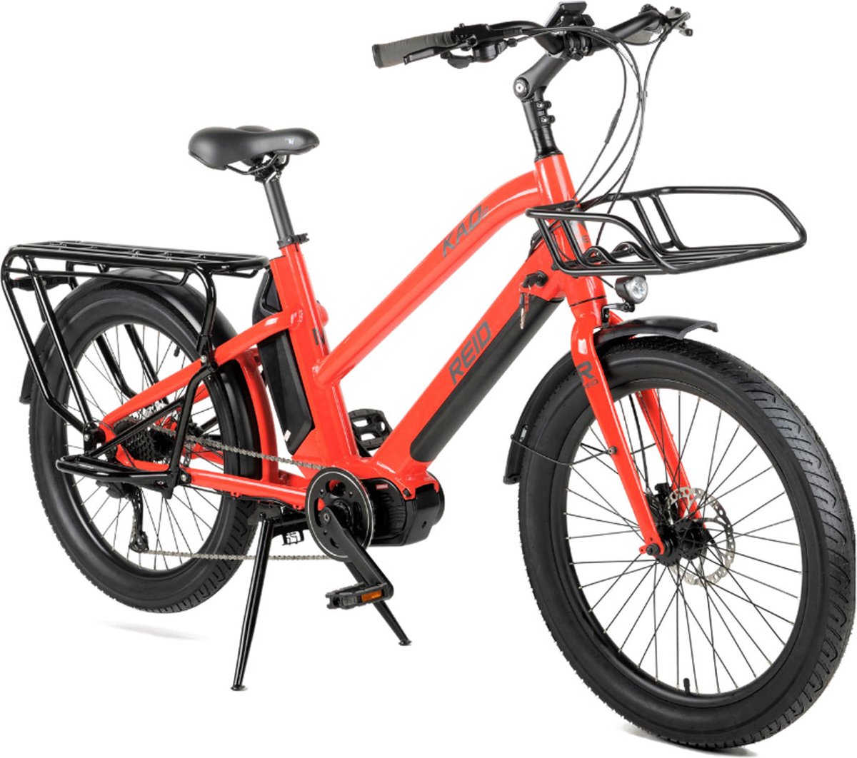 reid kade 24 inch longtail e bike altus 9 speed orange