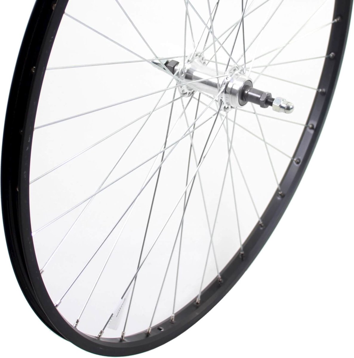 roland achterwiel 28 vast freewh alu as26 zwart zink spk