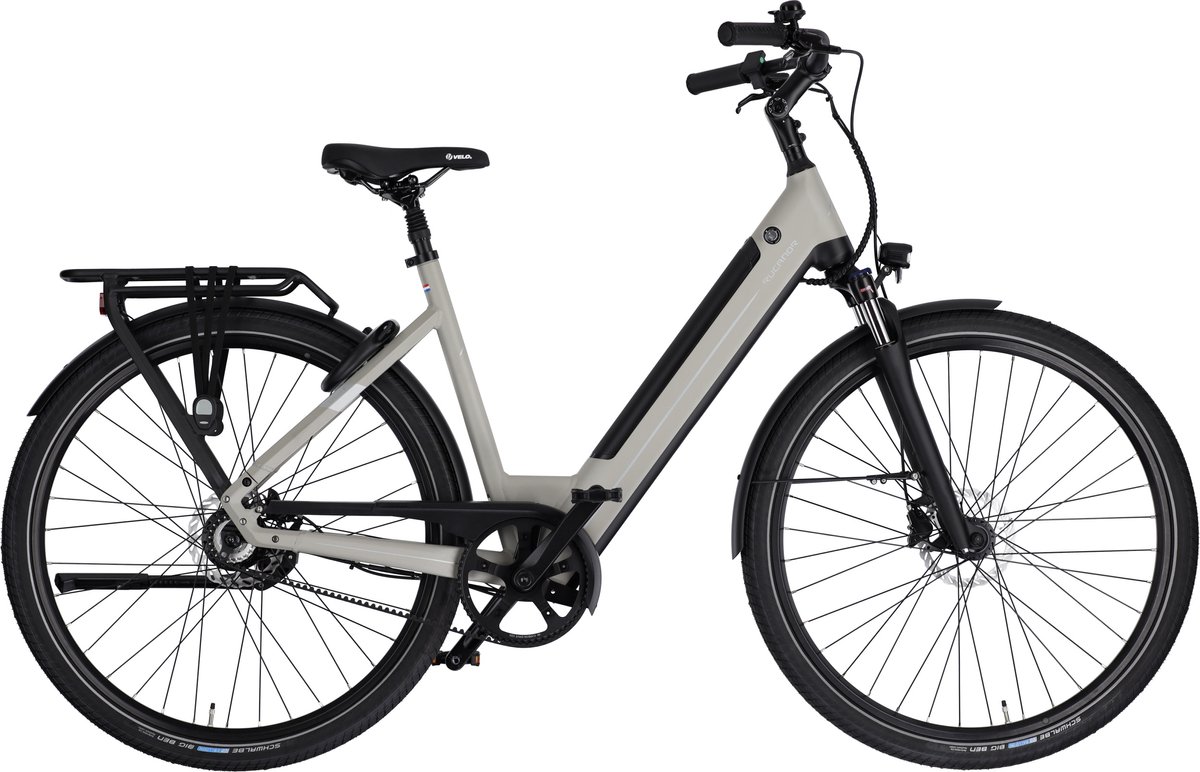 Rucanor Urban Plus Elektrische Fiets - E-bike 28 Inch - 53 cm - Achterwielmotor - Trapkrachtsensor - Hydraulische Schijfremmen - Grijsbruin Fiets (elektrisch) kopen online