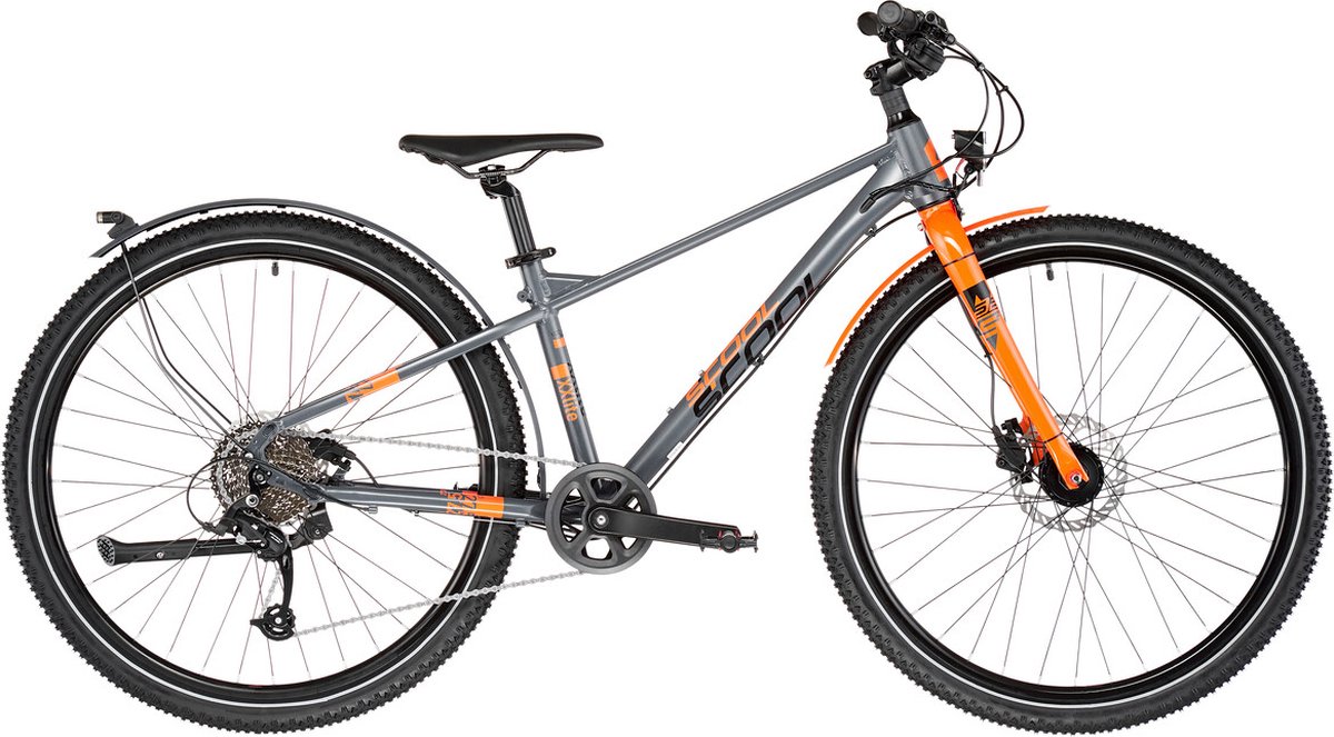 s'cool XXlite EVO Disc 27,5 9-S Kinderen, grijs/oranje Fiets kopen online