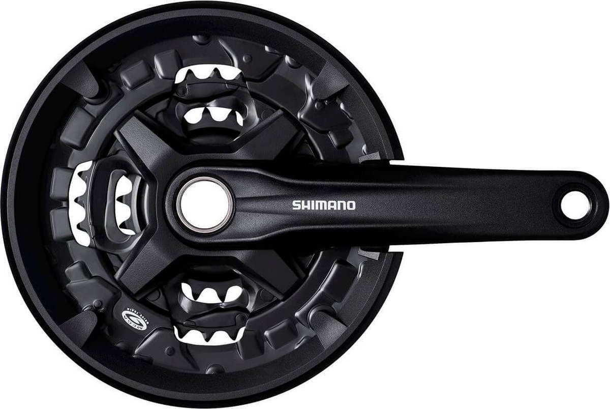 shimano crankstel altus 22 32 44t 170 mm kettingscherm zwart
