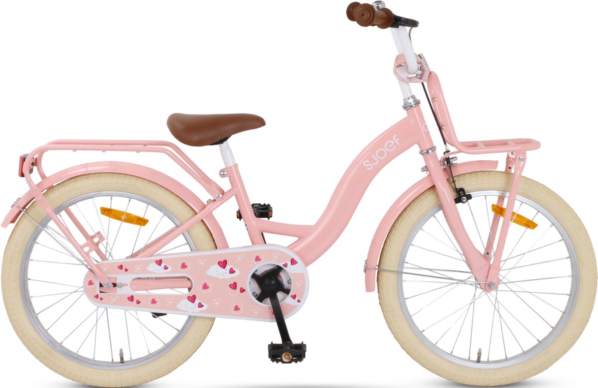 sjoef classic meisjesfiets 20 inch roze