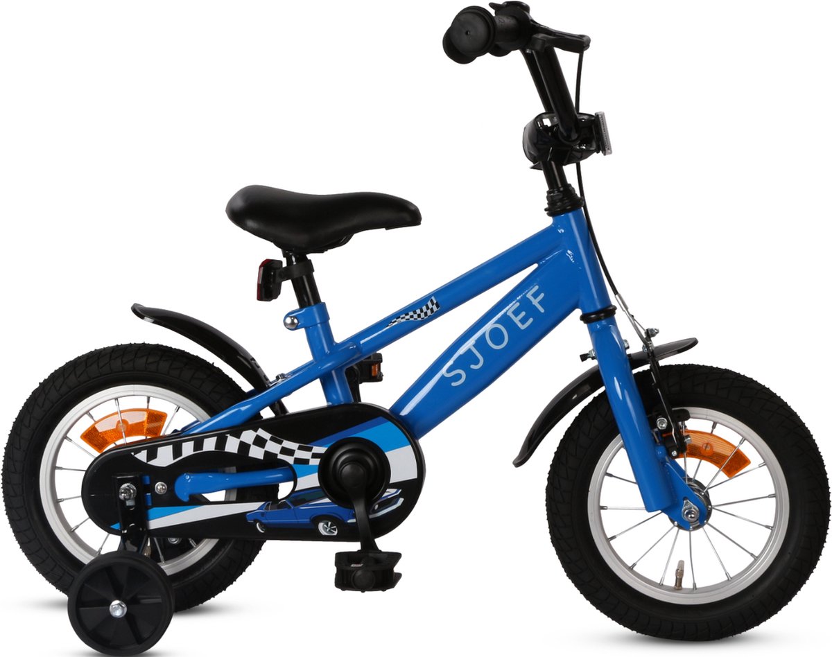 sjoef race jongensfiets 12 inch blauw