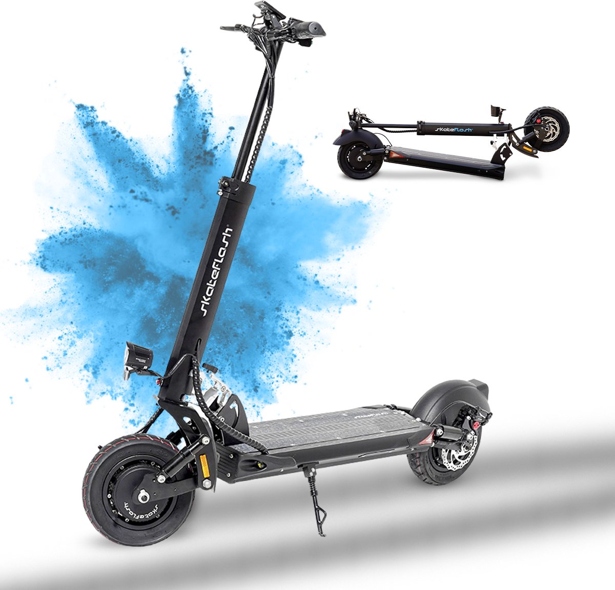 skateflash elektrische step sk urban dual pro elektrische scooter voor volwassenen 2x 500w 25km u bereik tot 60km