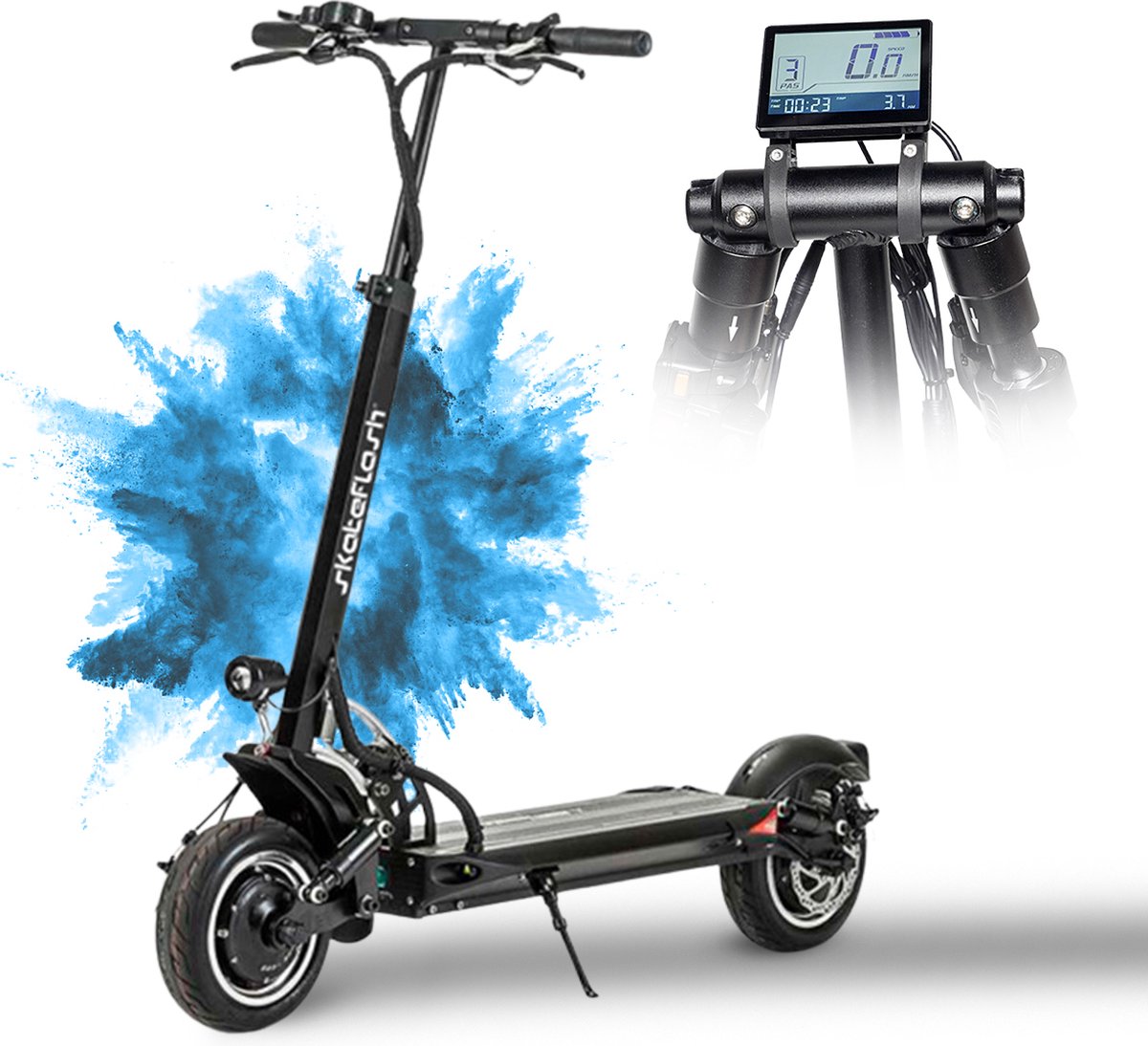 skateflash elektrische step sk urban elektrische scooter voor volwassenen 800w 25km u bereik tot 50km