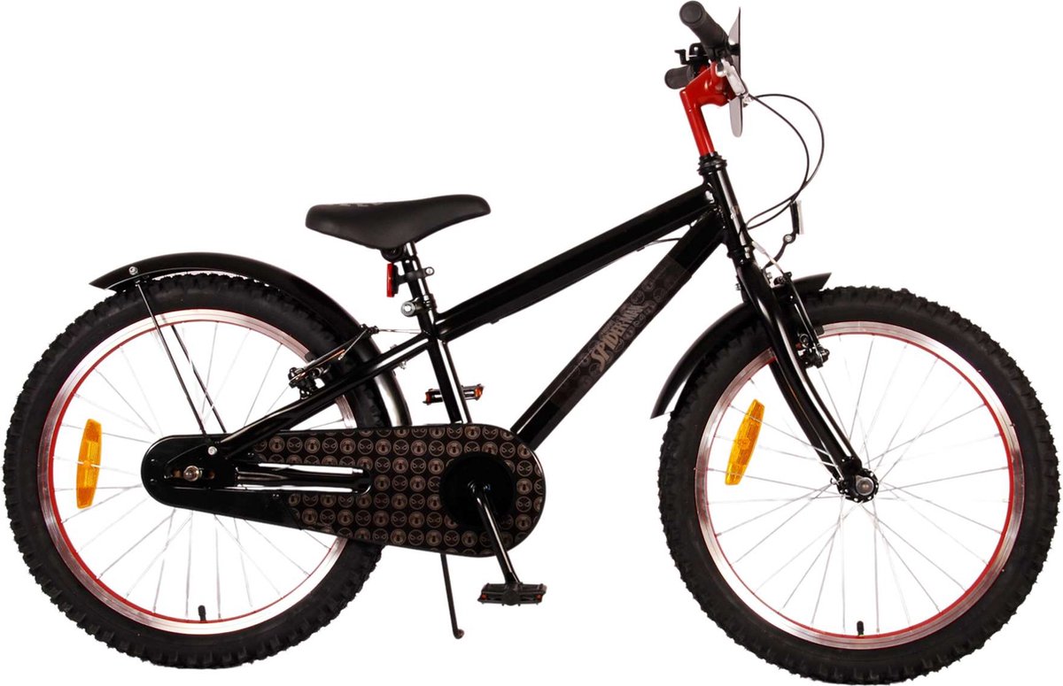 Spider-Man - Kinderfiets - Jongens - 20 inch - Mat Zwart - 2 Handremmen Kinderfiets kopen online