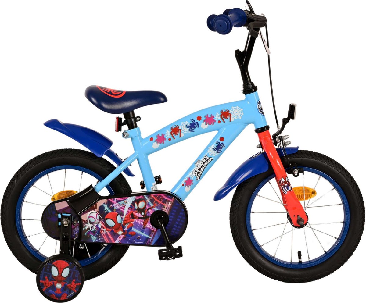 Spidey Kinderfiets - Jongens - 14 inch - Blauw Kinderfiets kopen online