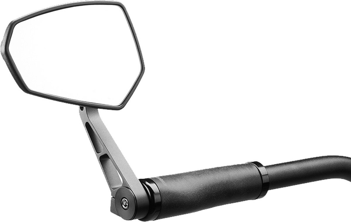 spiegel ergotec m 77 korte arm 120 x 80 55 mm aluminium zwart gezandstraald k approved