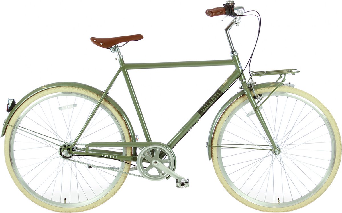 spirit valenti n3 herenfiets 28 inch olijfgroen 58 cm
