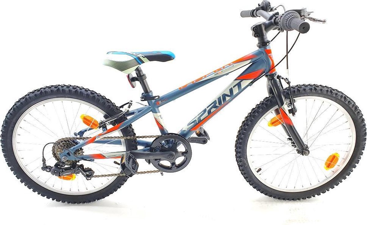 Sprint Casper - Mountainbike 20inch - Jongensfiets - 6 versnellingen Shimano - Blauw - Framemaat:26 cm - Kinderfiets - BK21SI0631 R3 Kinderfiets kopen online