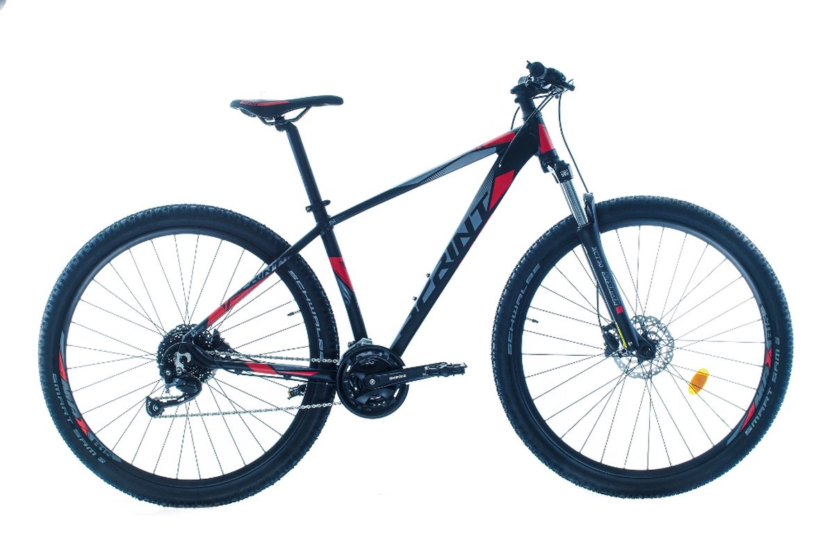 sprint maverick pro mountainbike 29 inch aluminium 21 versnellingen shimano blauw rood framemaat 52 cm bk22si0140 b