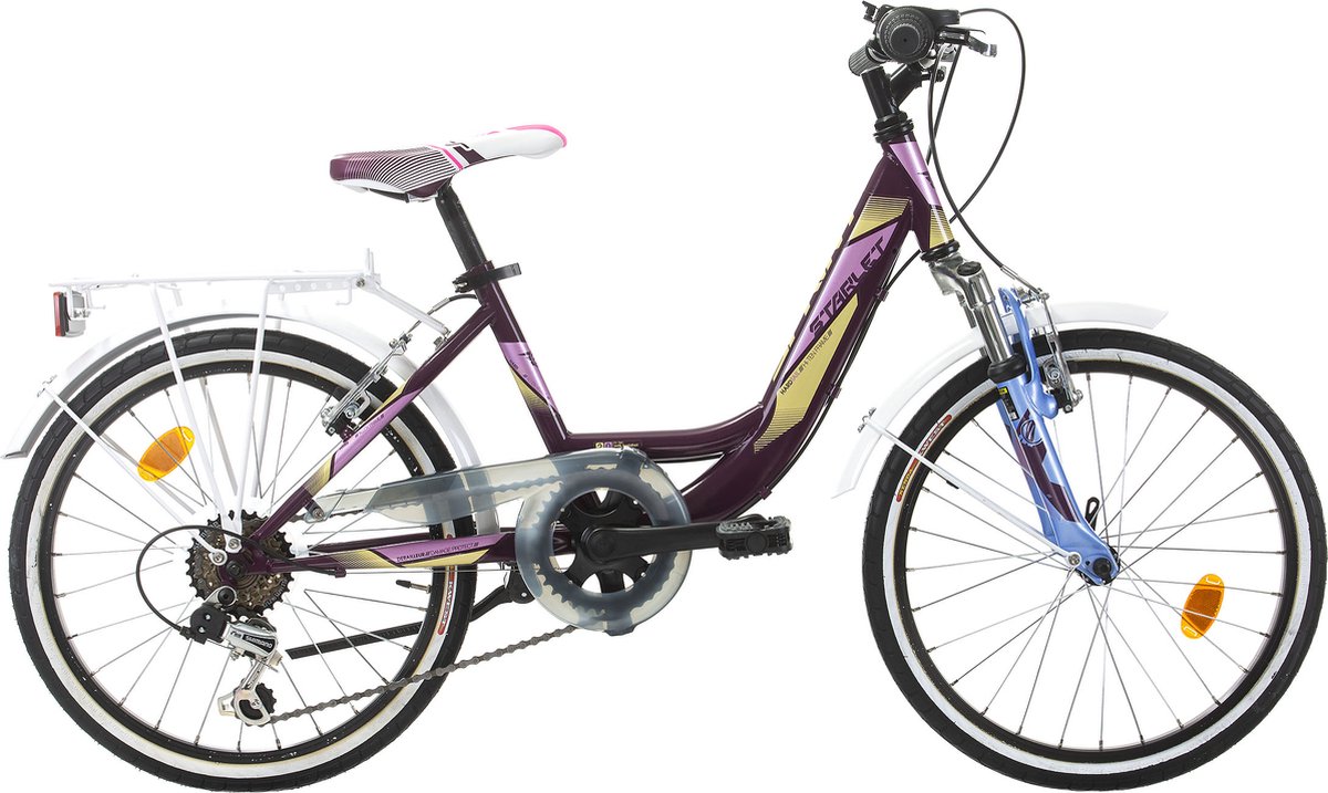 Sprint Starlet - Meisjesfiets 20 inch - 6 Versnellingen Shimano - Paars - Framemaat:26 cm - BK22SI8570 Bov Kinderfiets kopen online