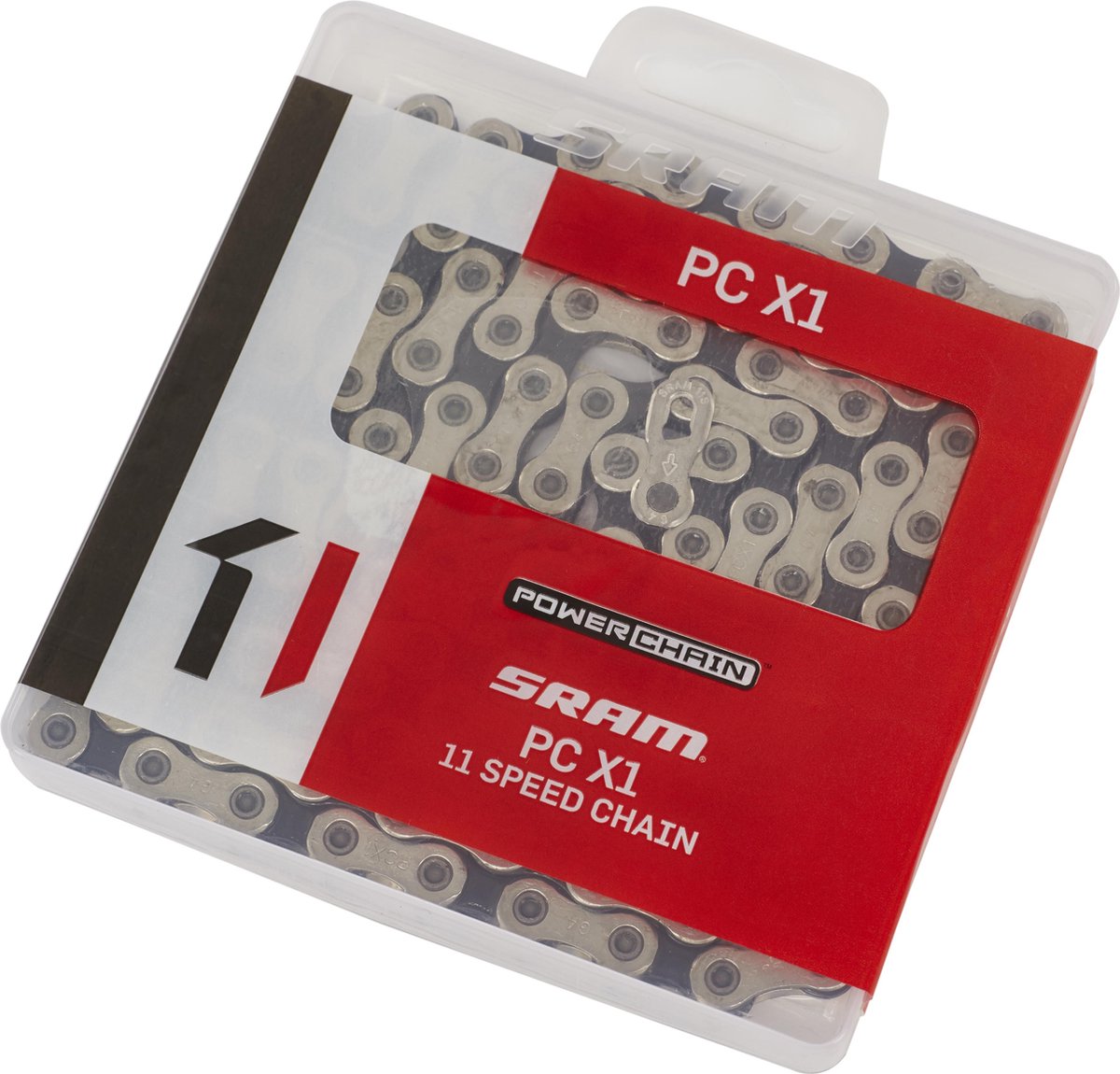 sram pc x1 kettingslot 11 speed incl powerlock zilver zwart
