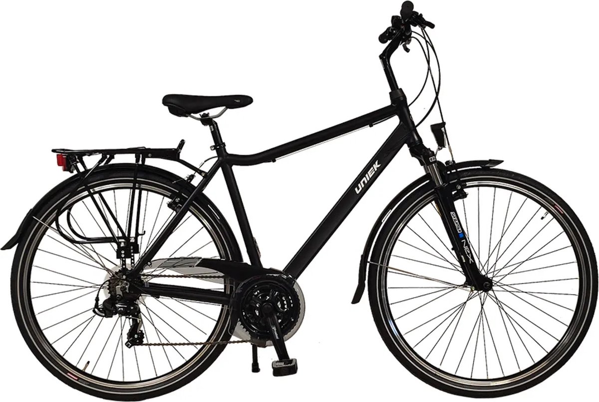 stadsfiets uniek ravenna 100 heren 7v 53cm zwart