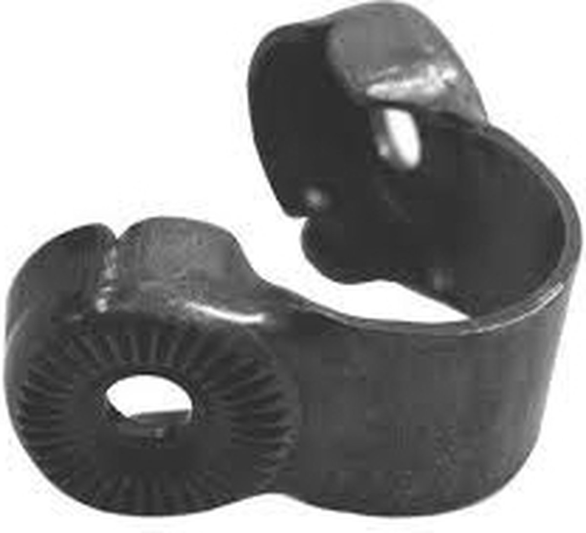 steco montuur klem tbv mand mee 25 4mm mat zwart