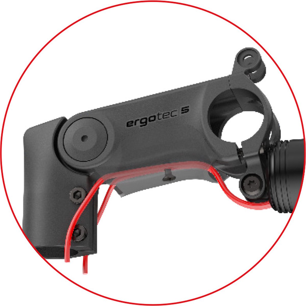 Stuurpen ahead Ergotec 50 XL SI ø28.6mm vork / 110mm / ø31.8mm - zwart Fiets kopen online