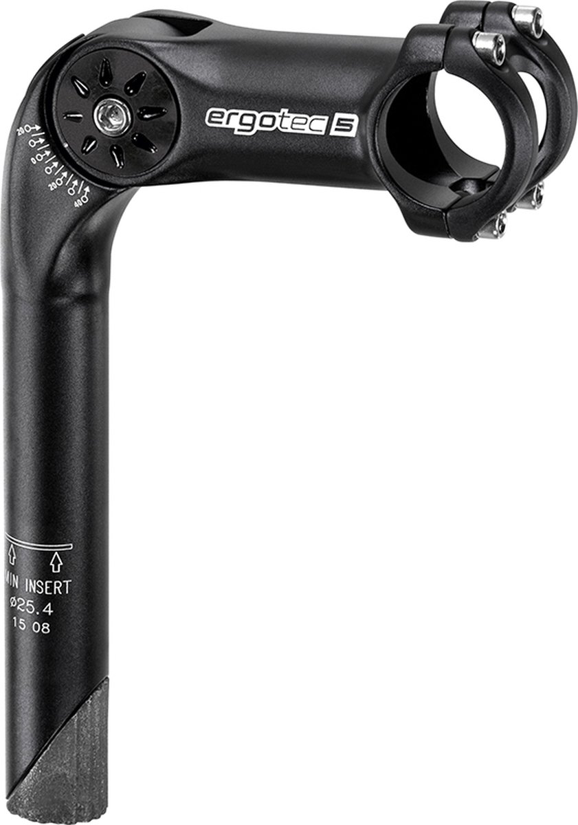 Stuurpen Ergotec Octopus XL verstelbaar ø31,8 / 180x100 / 25,4 mm - zwart Fiets kopen online